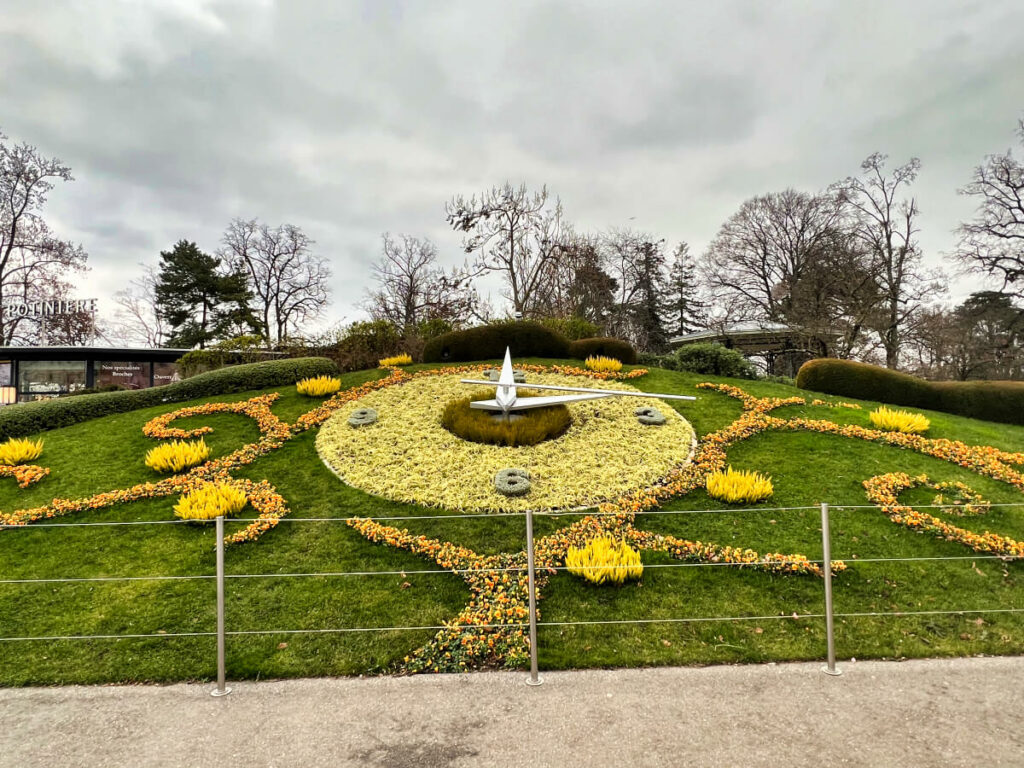 Horloge fleurie Genève