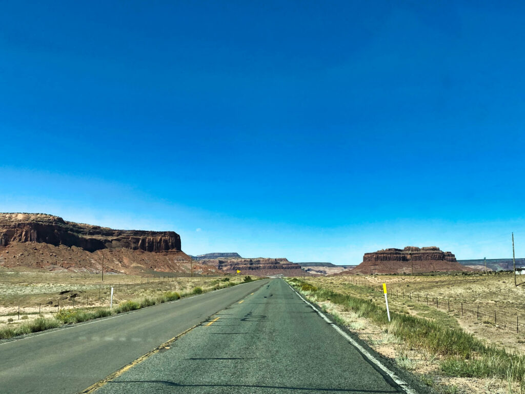 route vers Monument Valley